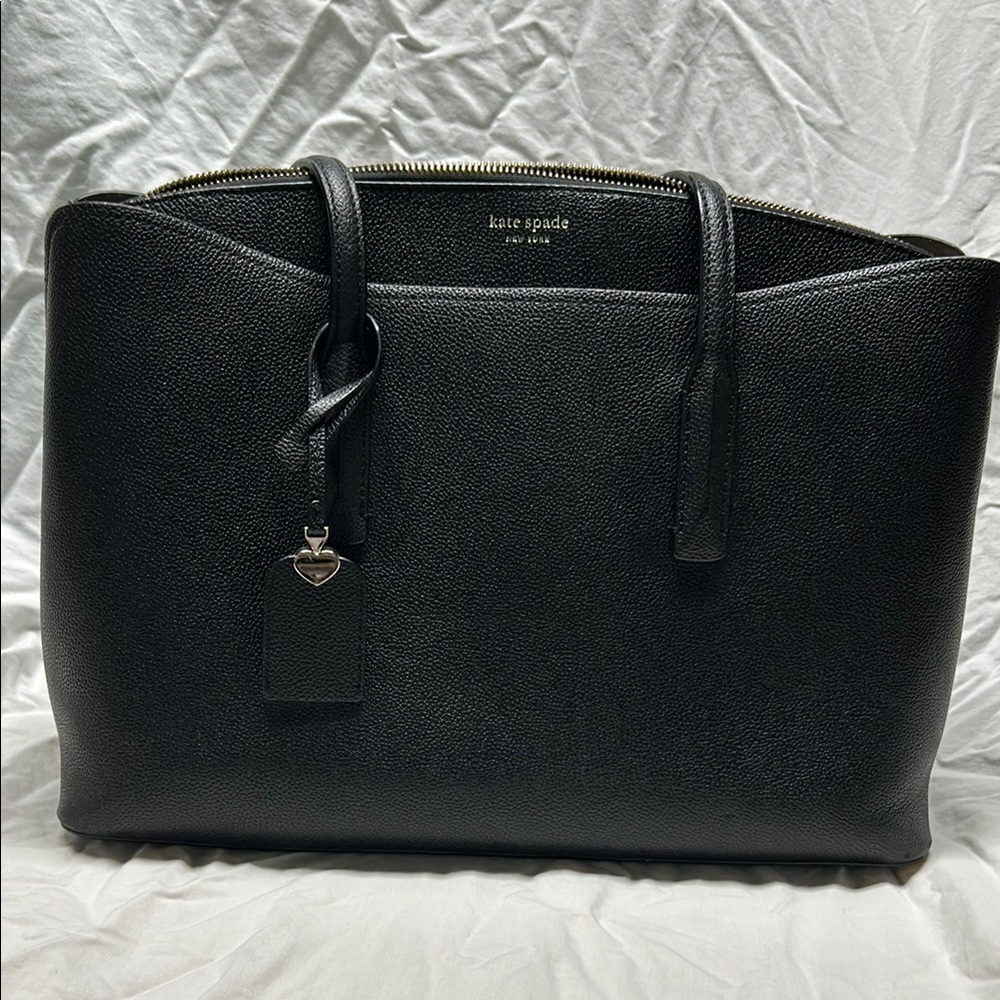 Kate Spade Black Leather Tote Bag